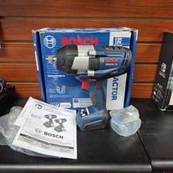 NEW Open Box Bosch Core 18 Volt Brushless 1/2" Impact Wrench With Friction Ring Tool Only