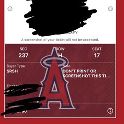 Angels Tickets Baseball