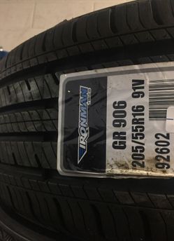1 NEW 205/55R16 Ironman Tire installed