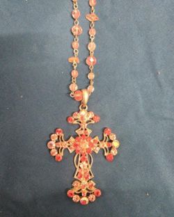 Pink Rhinestone Necklace