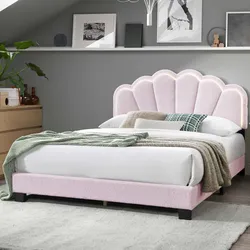 Full Bed
Platform Bed W/ Built-In LED Lights

Color: Light Pink.  & Mattress Included.      Cama full Size color rosa & Colchon Incluido