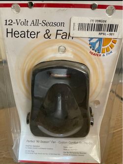 12 volt all season heater and fan