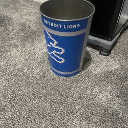 Detroit  Lions Trash Can