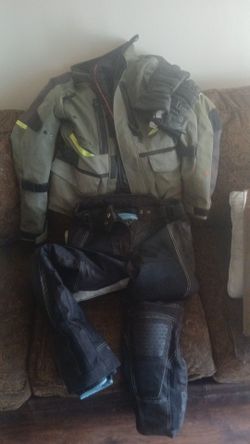 Motorcycle Jacket and Riding Pants Set