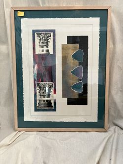 Original Collage Mixed Outsider