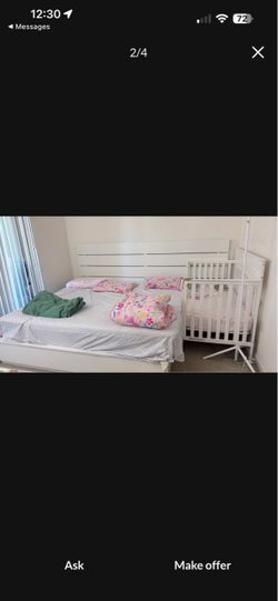 Beautiful headboard & Storage King Size Bed
