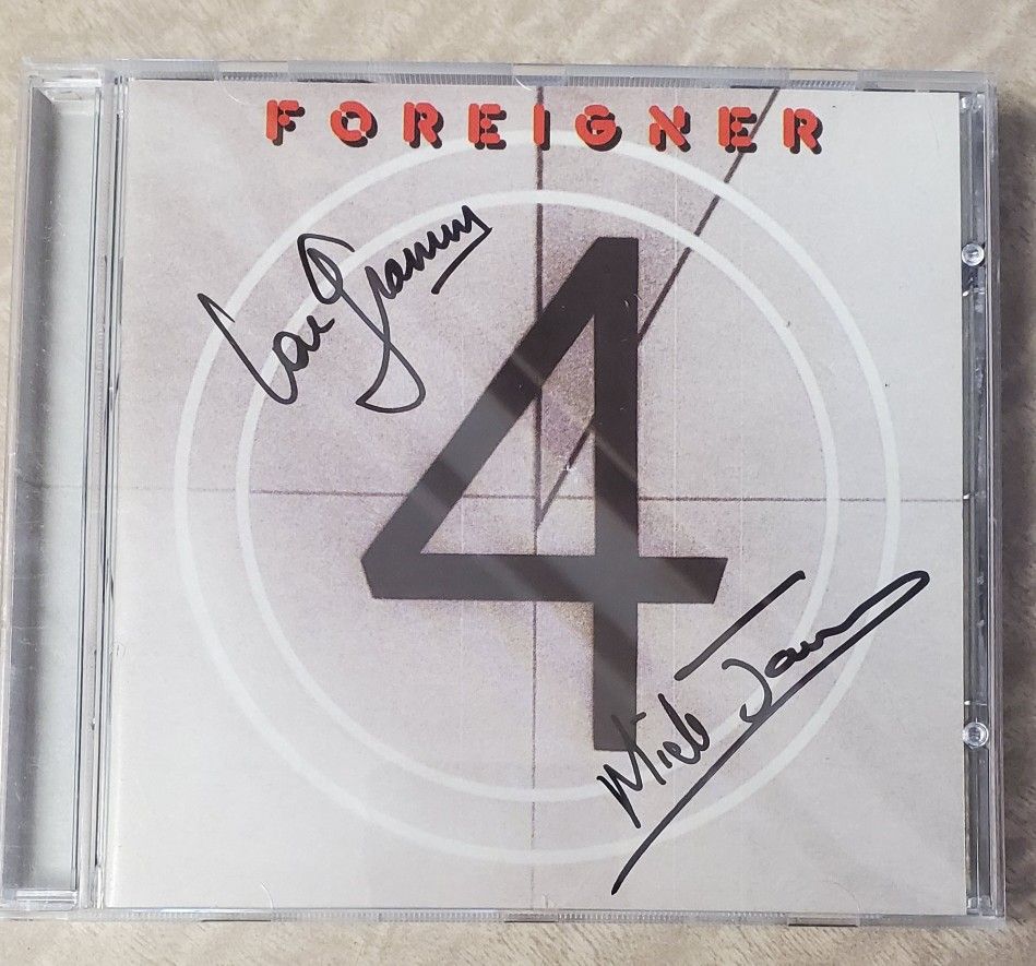 Autographed Foreigner 4 Cd
