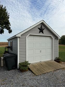 Used 12’x16’ shed with 1 car garage door