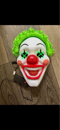 Halloween Clown Mask- LED light up