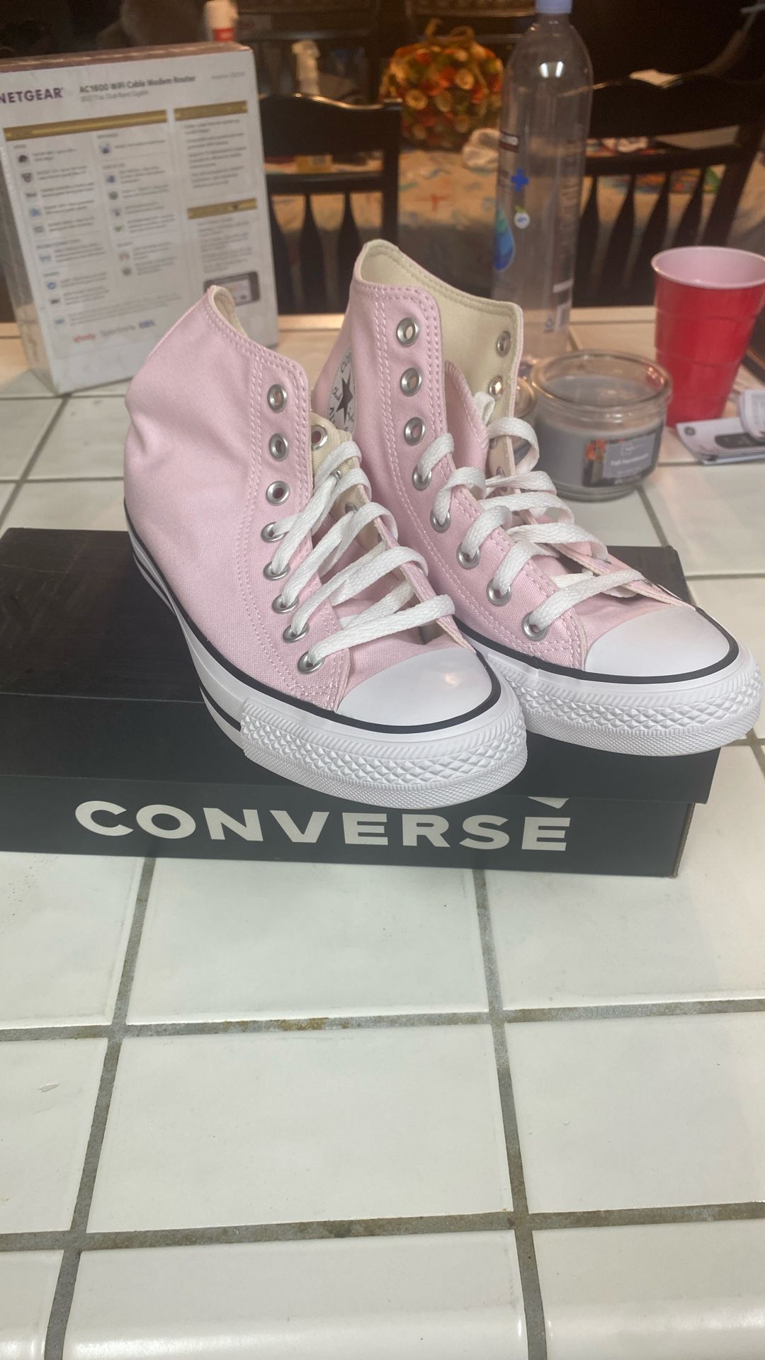 PINK WOMENS CONVERSE
