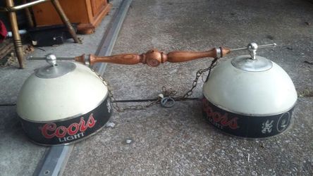 Antique Coors pool light