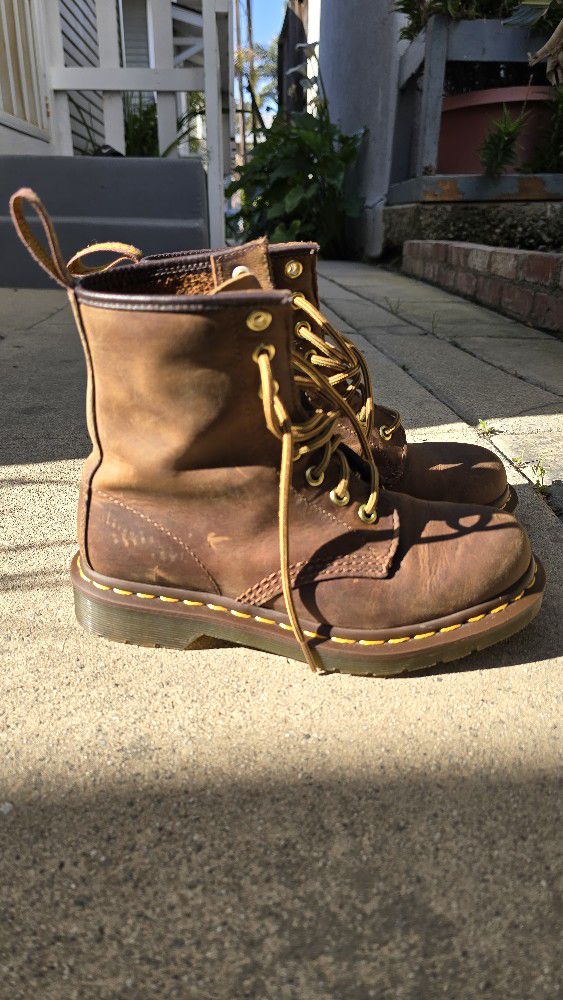 Dr. Martens Crazy Horse Leather Boots