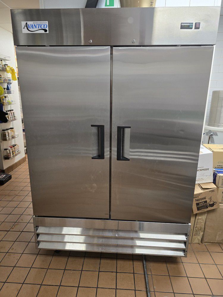 Commercial 2 Door Refrigerator & Freezer 