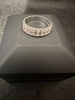 925 sterling silver moissanite ring