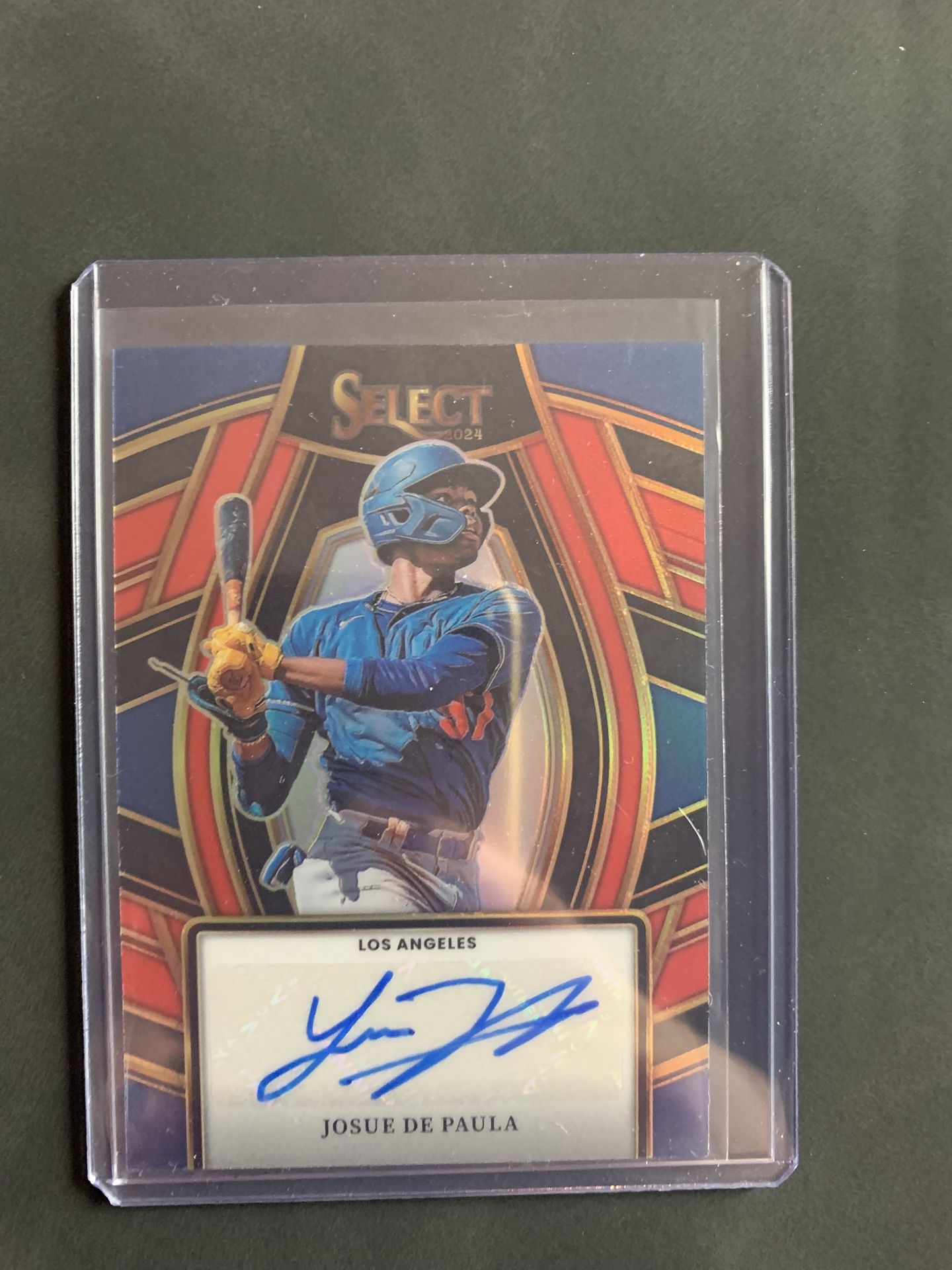 Josue De Paula Autographed MLB Trading Card