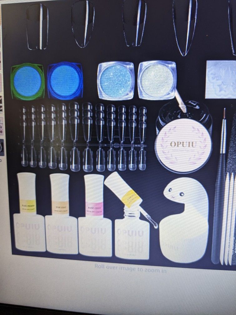 Opuiu Upgraded Nail Tips And Glue Gel Nail Kit 360 Pcs Includes Glue Gel And Uv Led Nail Lamp