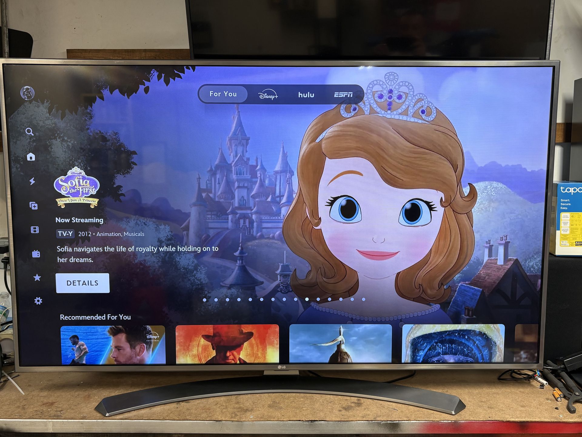 LG 65” 4K Smart TV