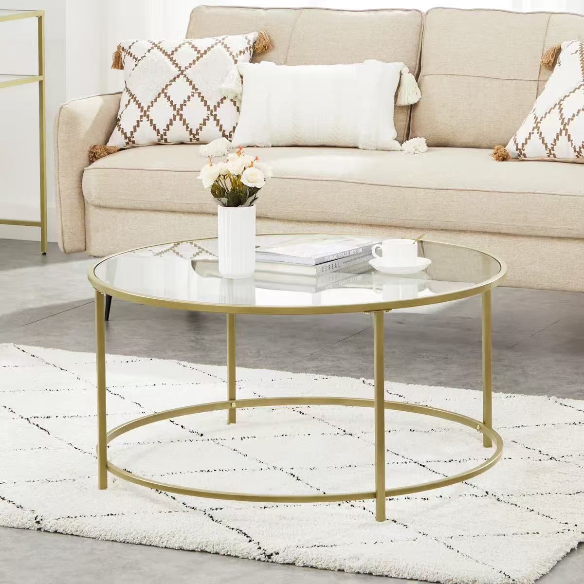 Doynton Glass Top Coffee Table