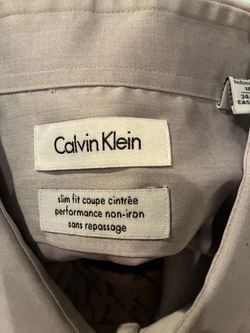 Calvin Klein Slim Fit Non-Iron Dress Shirt