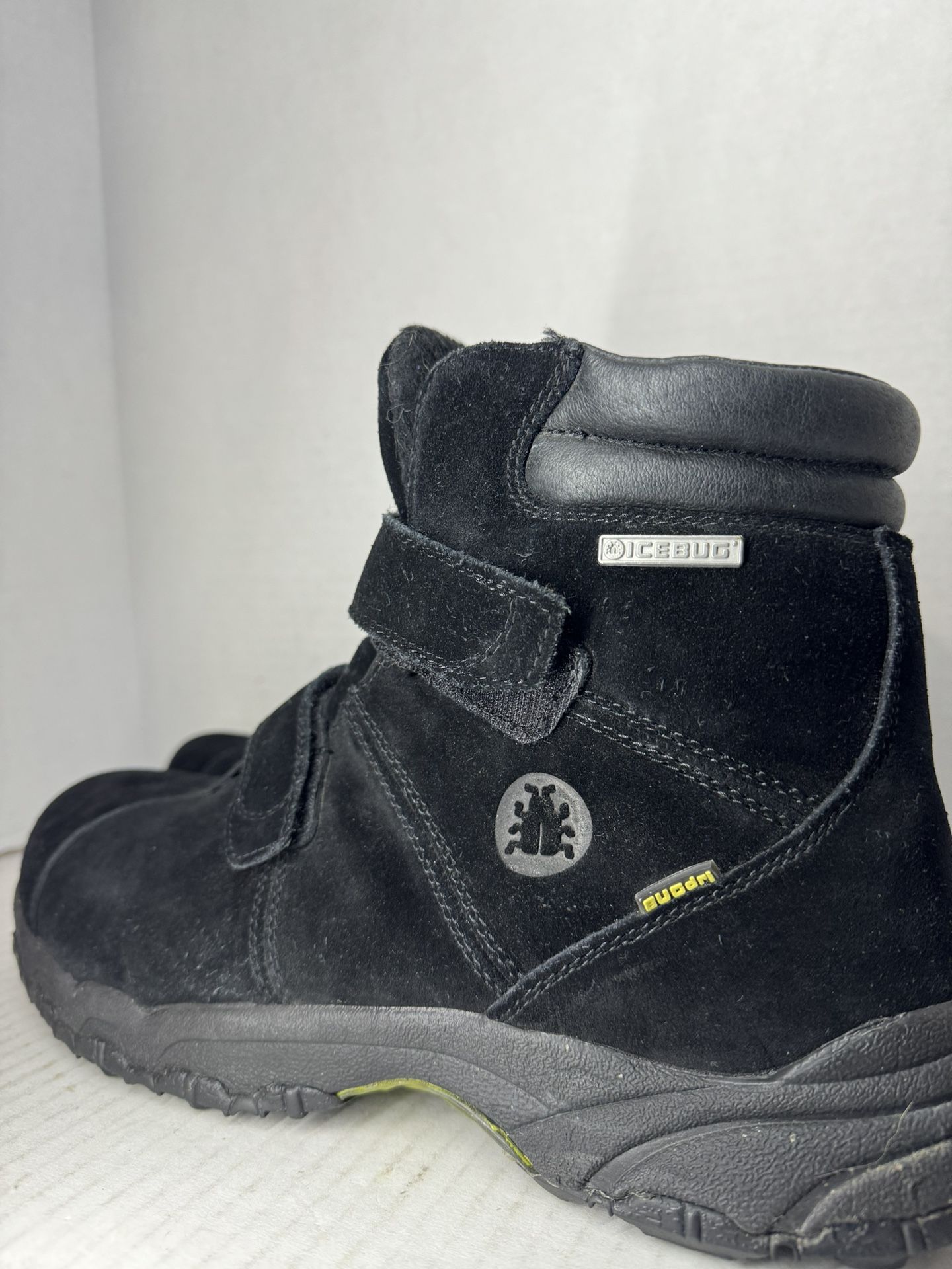 Icebug Men Black Winter Boots Studs ~ RYUM BUGrip ~ Size 11