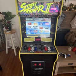 Arcade1Up Street Fighter II Stand-Up Arcade Cabinet – Works Great