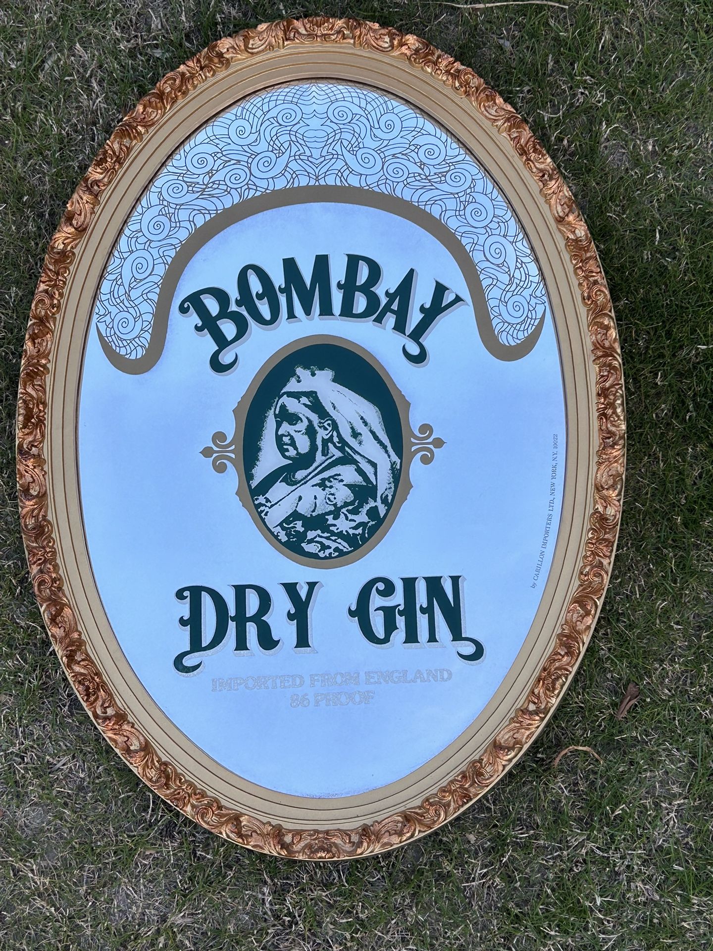 Bombay Dry Gin Bar Mirror