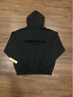 Fear of God Essentials Hoodie Black