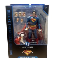 McFarlane DC Multiverse Superman (2025) Superman & Krypto Figure ~Stock
