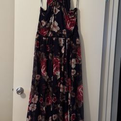 Blue Floral Dress- 20W