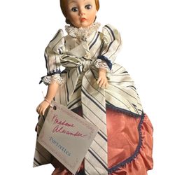 Doll Madame Alexander #1129 Nicole missing hat rubber needs to be RESTRUNG 9” tall. T-73