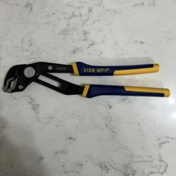 Irwin Vise- Grip Pliers  V-jaw 10” Press & Slide Button  Anti- Pinch. Anti- Slip