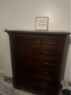 Solid wood dresser