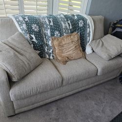 Grey Sofa Bed In Good Condition