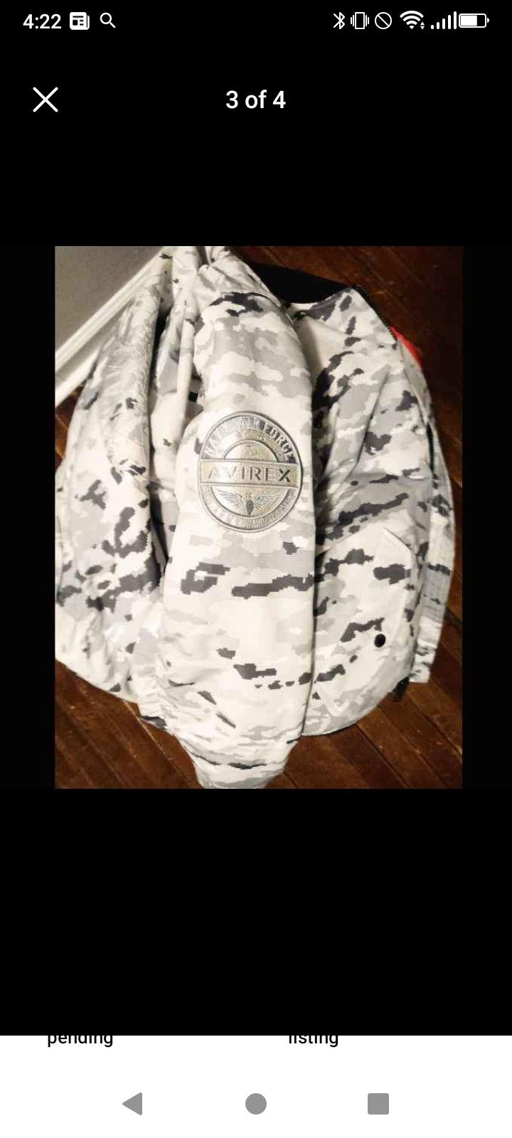 AVIREX CAMO BOMBER JACKET