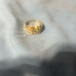 10K NUGGET RING FIRM / OFFERS WILL BE IGNORED NOW