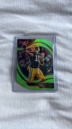 Jordan Love Panini Select RC Green Prizm Card