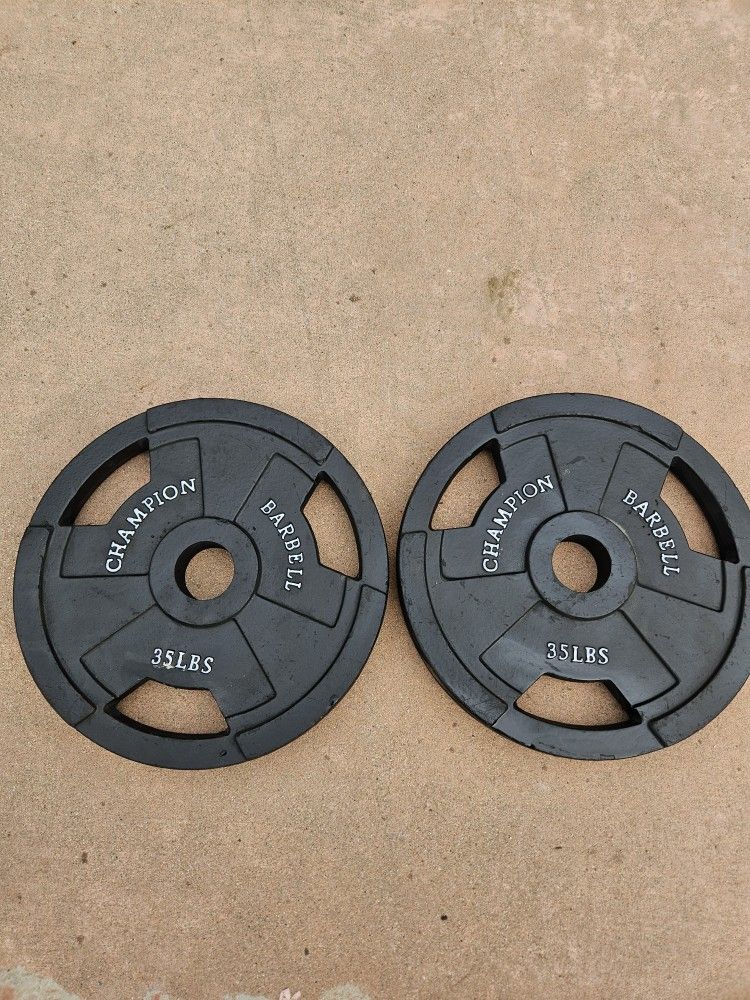 Set of 35 lbs Olympic weight plates
PRICE IS FIRM