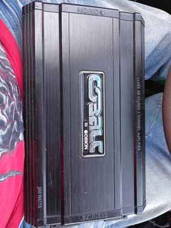 Orion cobalt 600.2 amp had it running my 4 6.5 mids great amp $50firm price pickup only serious buyers please yes it is available