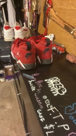Air Jordan Red and Black Sneakers