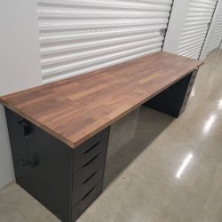 Large Computer Desk With Ikea Drawers