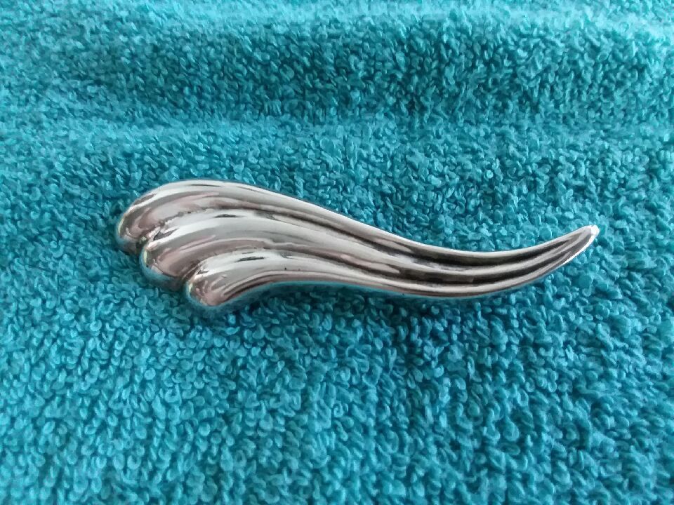 Solid Sterling Silver Sculptural Pin/ Brooch