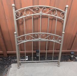 Twin Metal Headboard and Footboard Set