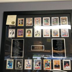 Collectible 3,000 hit club frame baseball cards