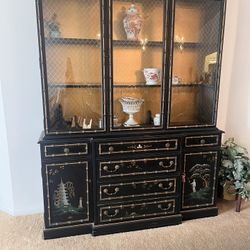 BREAK FRONT  MANUFACTURED BY JASPER VALUABLE ANTIQUE 