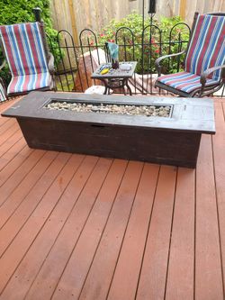 Gas fire pit 6 feet long
