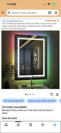 Bathroom LED mirror