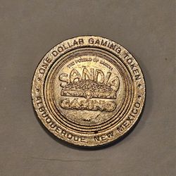  Sandia Casino $1 Gaming Token - Albuquerque, New Mexico - Pueblo Of Sandia