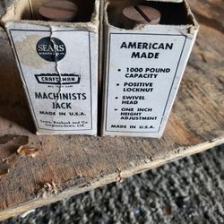 Vintage Craftsman No. 9-4088 Machinists Jack, Orig. Box Made In U.S.A.