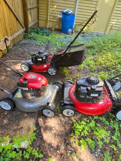 Pending- 3 free push lawnmowers
