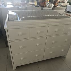 Kids Dresser With Changing Table And Mat 